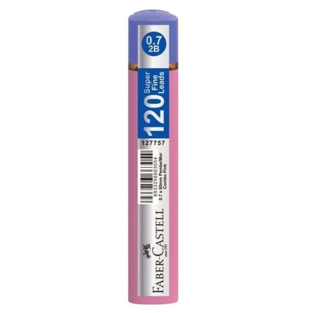 Faber-Castell Min Grip Soft T, Kombo Pembe/Mor 0.7 MM 120 li