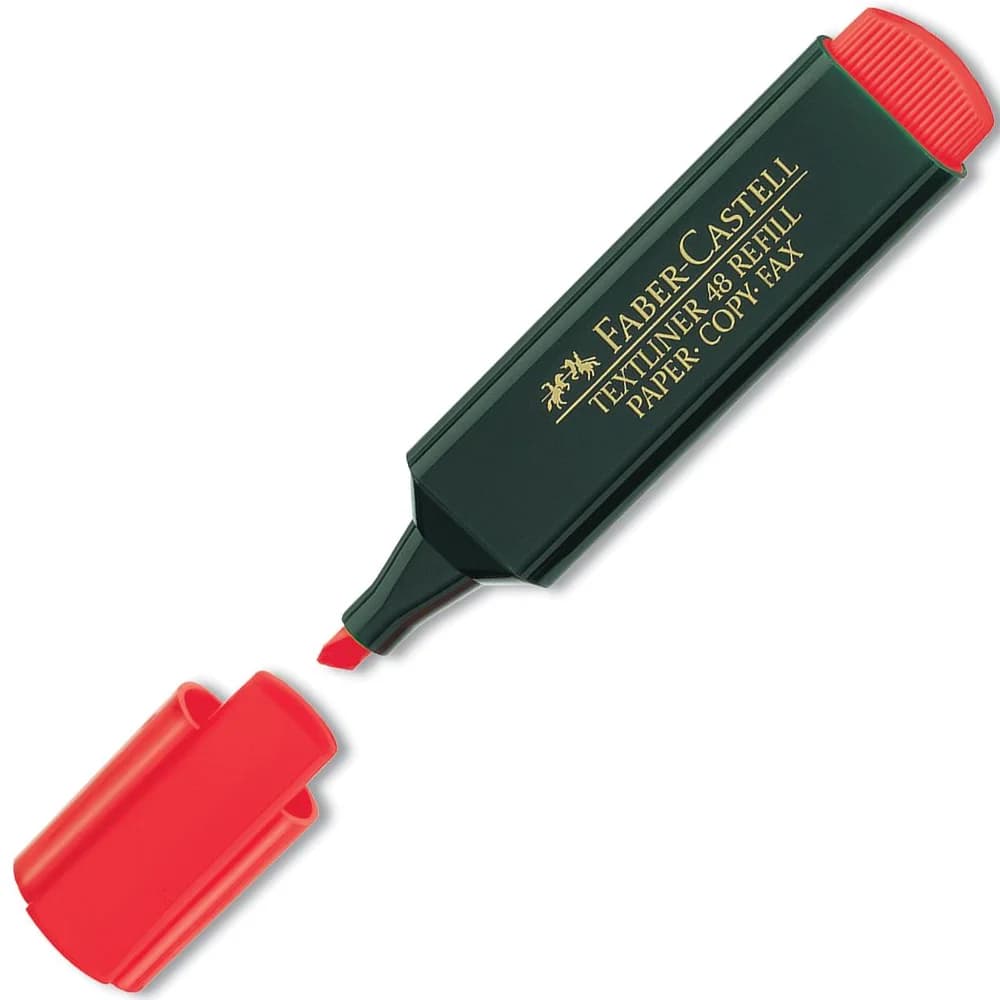 Faber-Castell Fosforlu Kalem Kırmızı 15 48 21