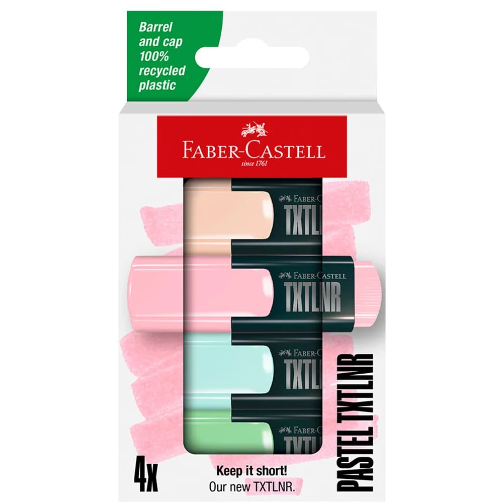 Faber-Castell Fosforlu Kalem Mini Textliner Pastel 4x 5030 154214
