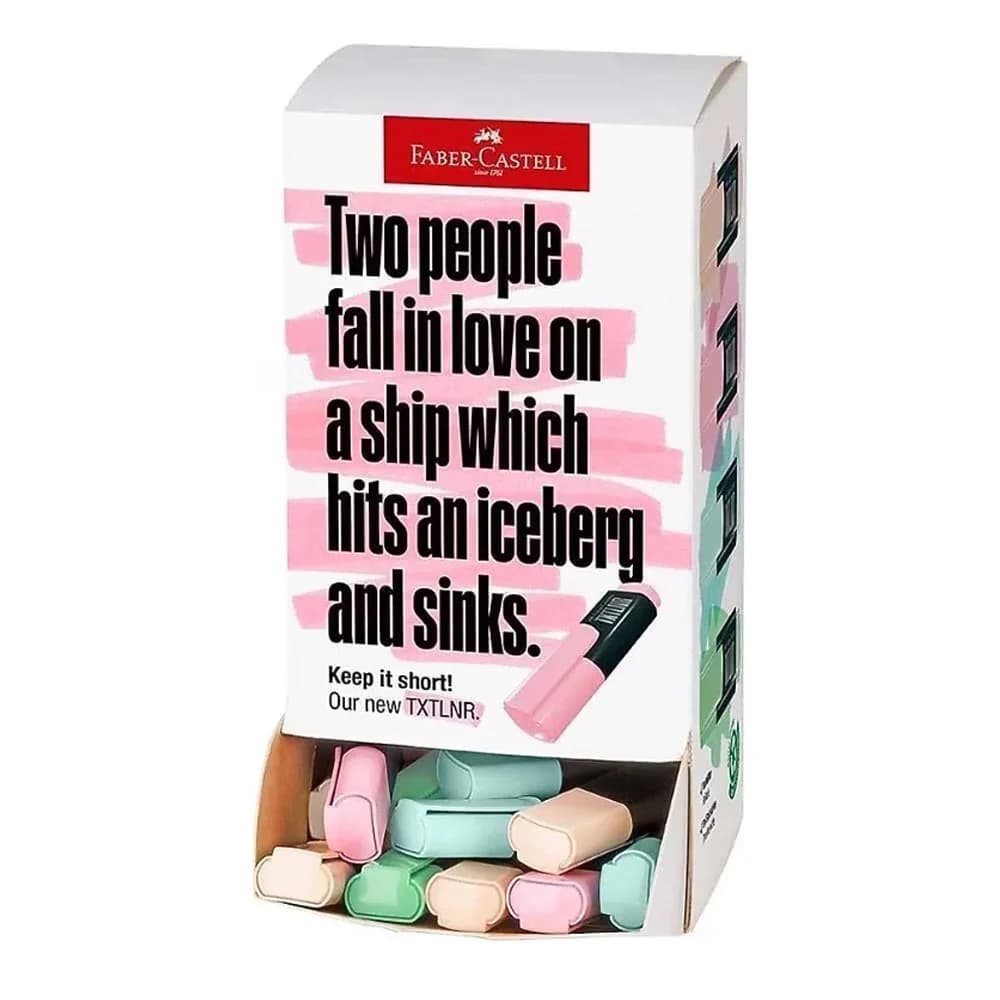 Faber-Castell Mini Textliner Karton Sta,Pastel 60 Lı