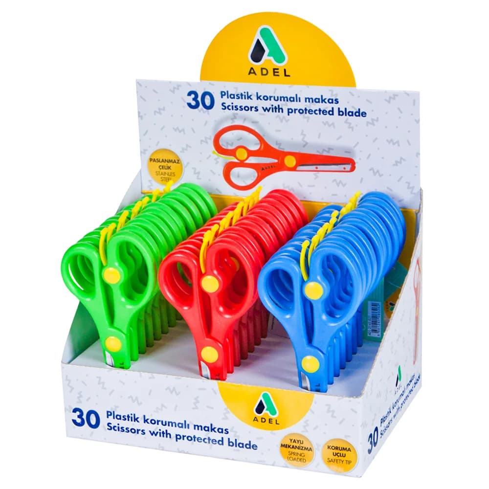 Adel Öğrenci Makası Korumalı Yaylı 30Lu 4012145821