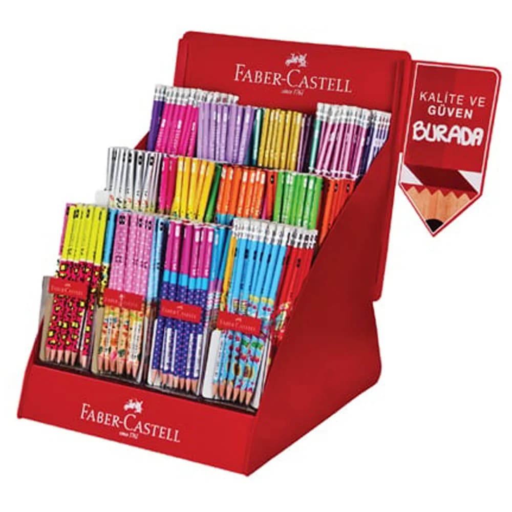 Faber-Castell Kurşun Kalem Standı Folyolu 6 Grosa