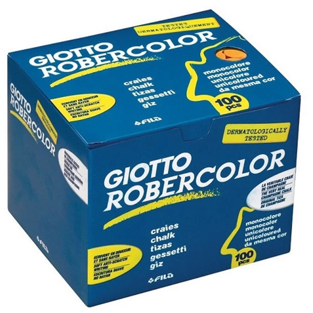 Robercolor Tebeşir Yuvarlak Tozsuz 100 LÜ Sarı 539601