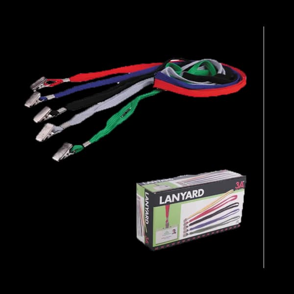 3A Kart Askı İpi Metal Klipsli Lacivert 854