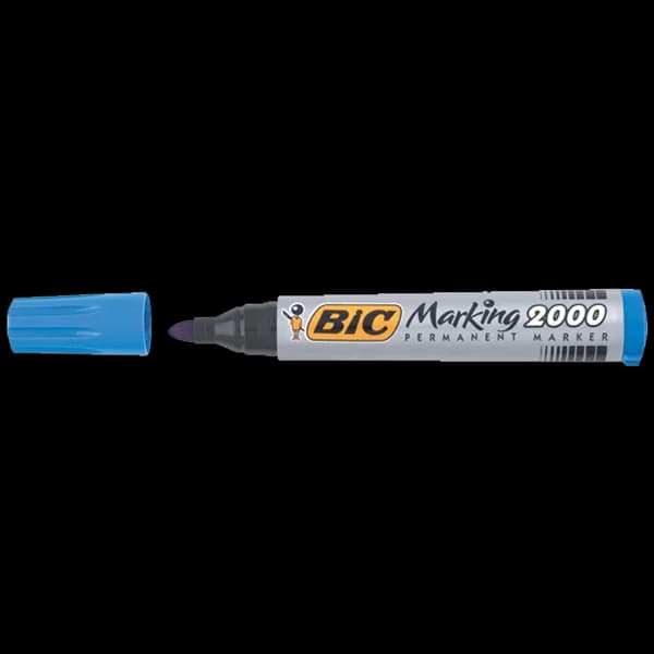 Bic Markör Permanent 1.7 MM Yuvarlak Uçlu Mavi 2000 06