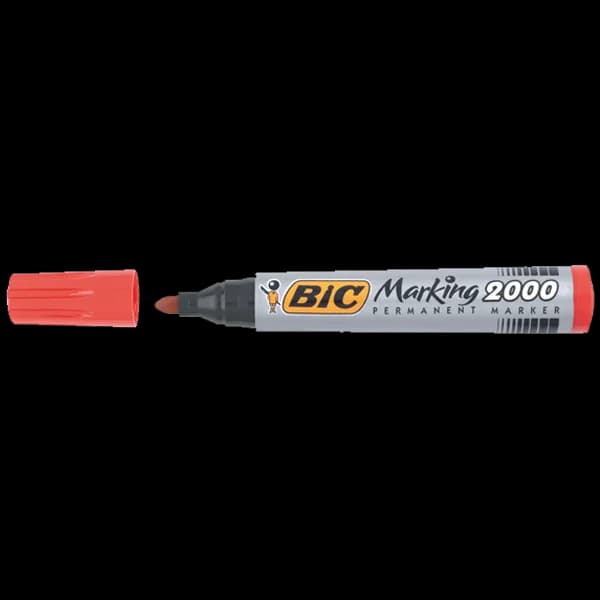 Bic Markör Permanent 1.7 MM Yuvarlak Uçlu Kırmızı 2000 03