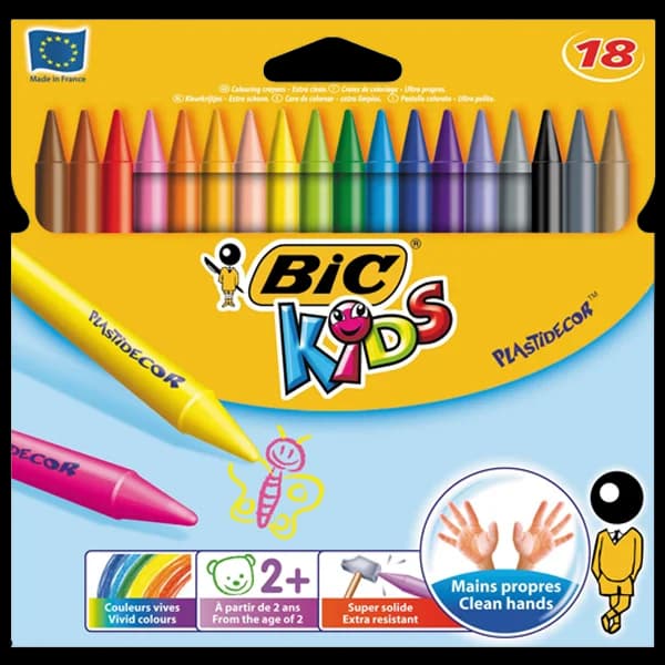 Bic Pastel Boya Plastidecor Silinebilir 18 Renk 829771