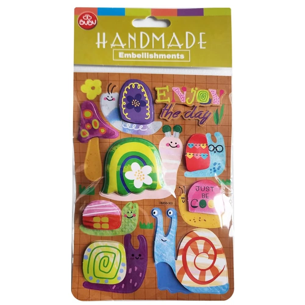 Bu-Bu Handmade Stickers Salyangozlar 12,5x23,5 BUBU-HMSB-303