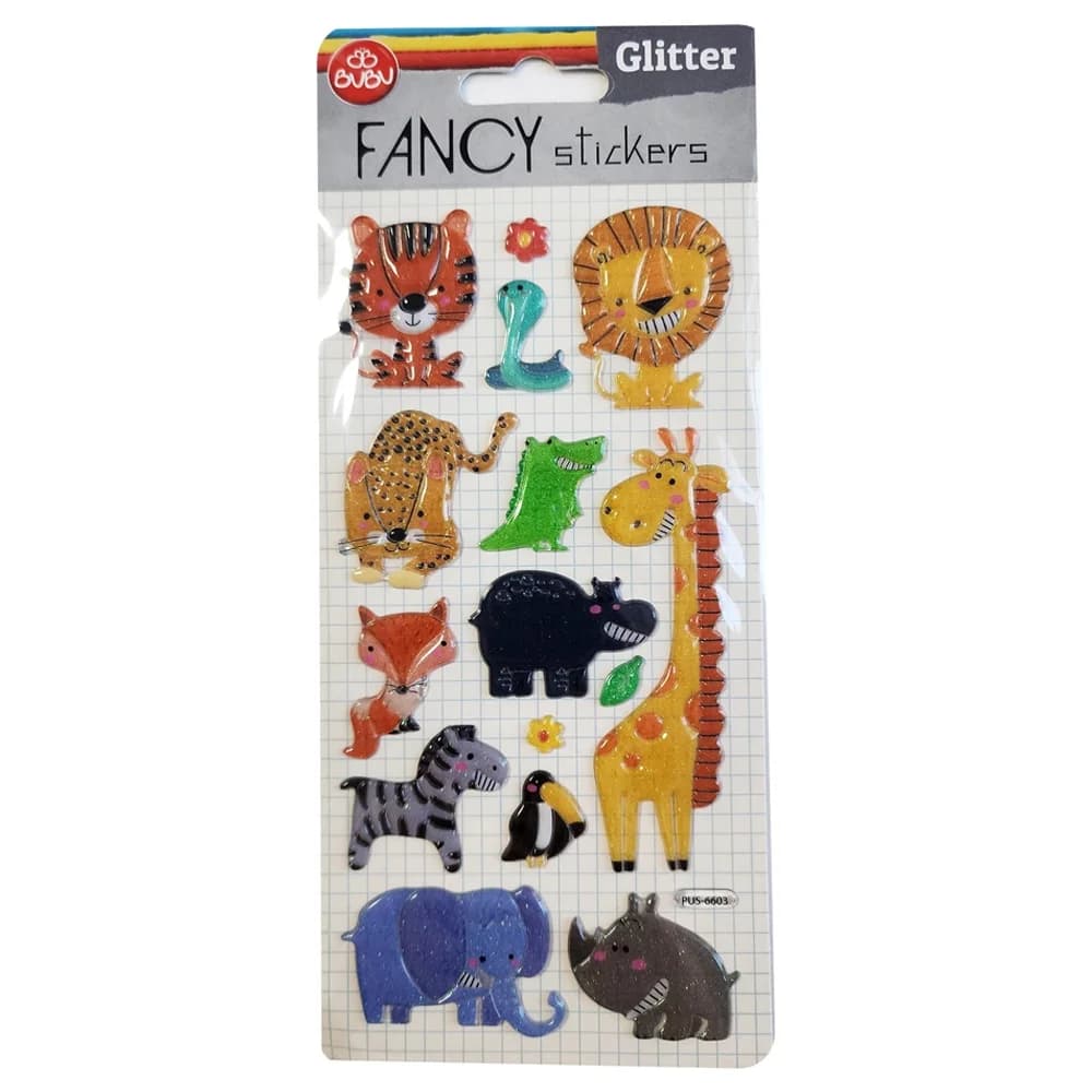 Bu-Bu Damla Stickers Glıtter Vahşi Hayat 9x20 BUBU-PUS-6603