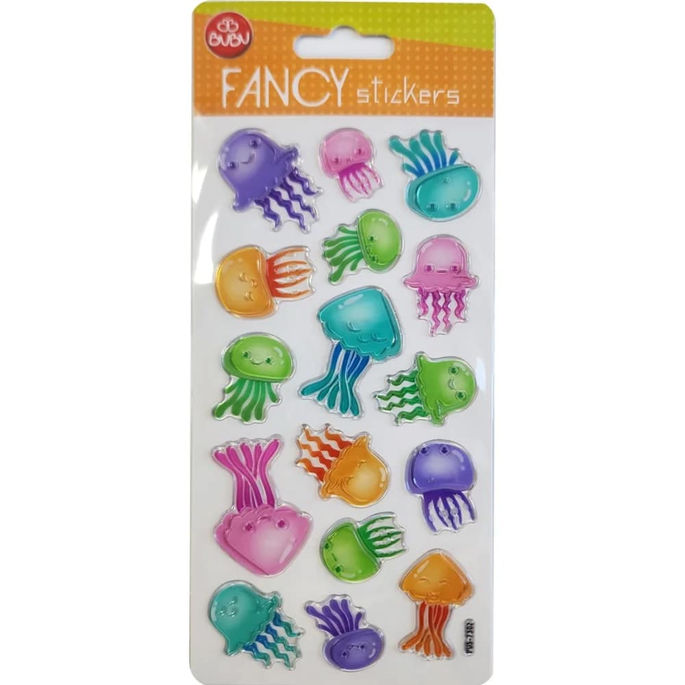 Bu-Bu Damla Stickers Funcy Ahtapot 9x20 BUBU-PUS-7302