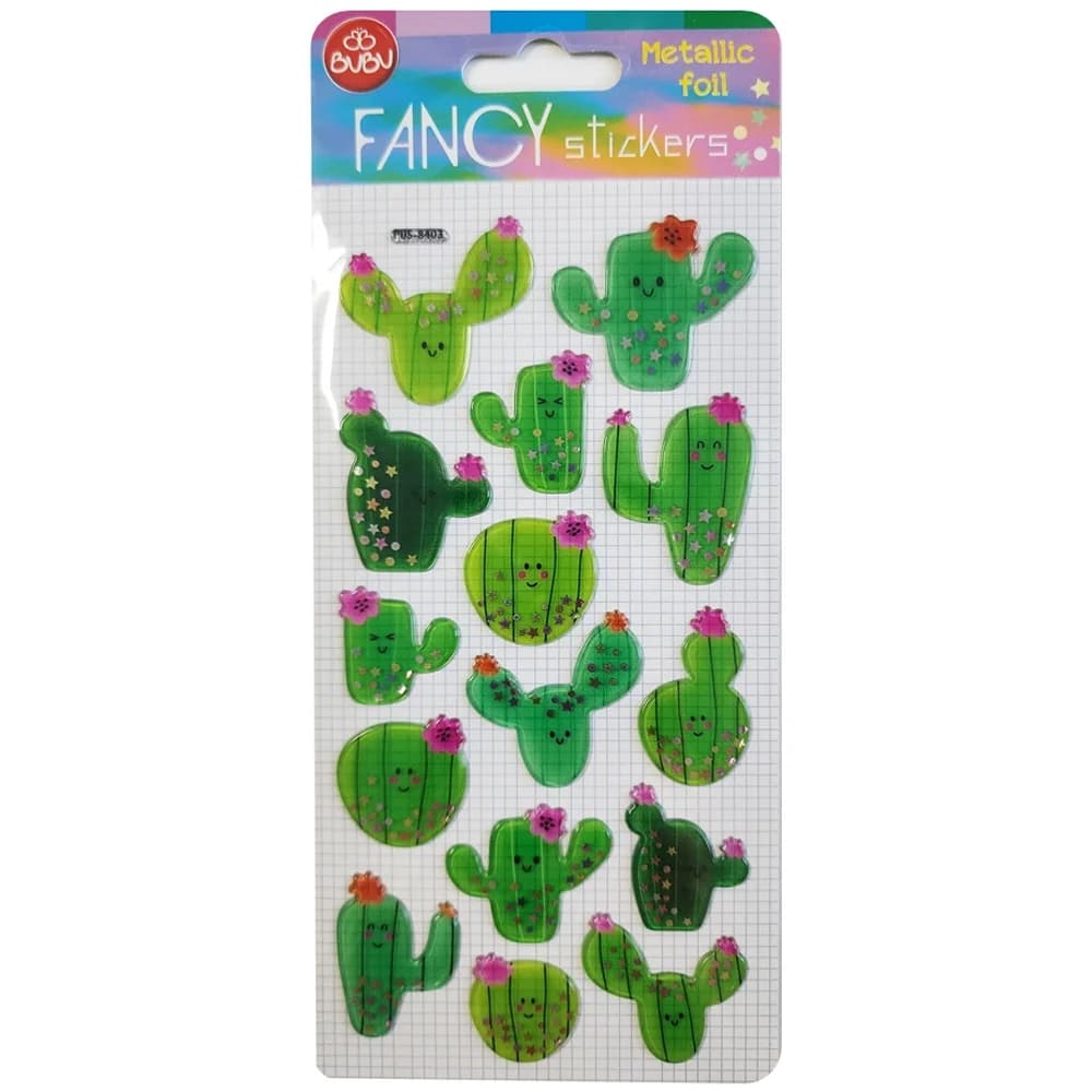 Bu-Bu Damla Stickers Kaktüs 9x20 BUBU-PUS-8403