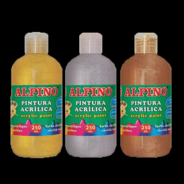 Alpino Akrilik Boya Şişe 250 ML Metalik Bronz DV000134