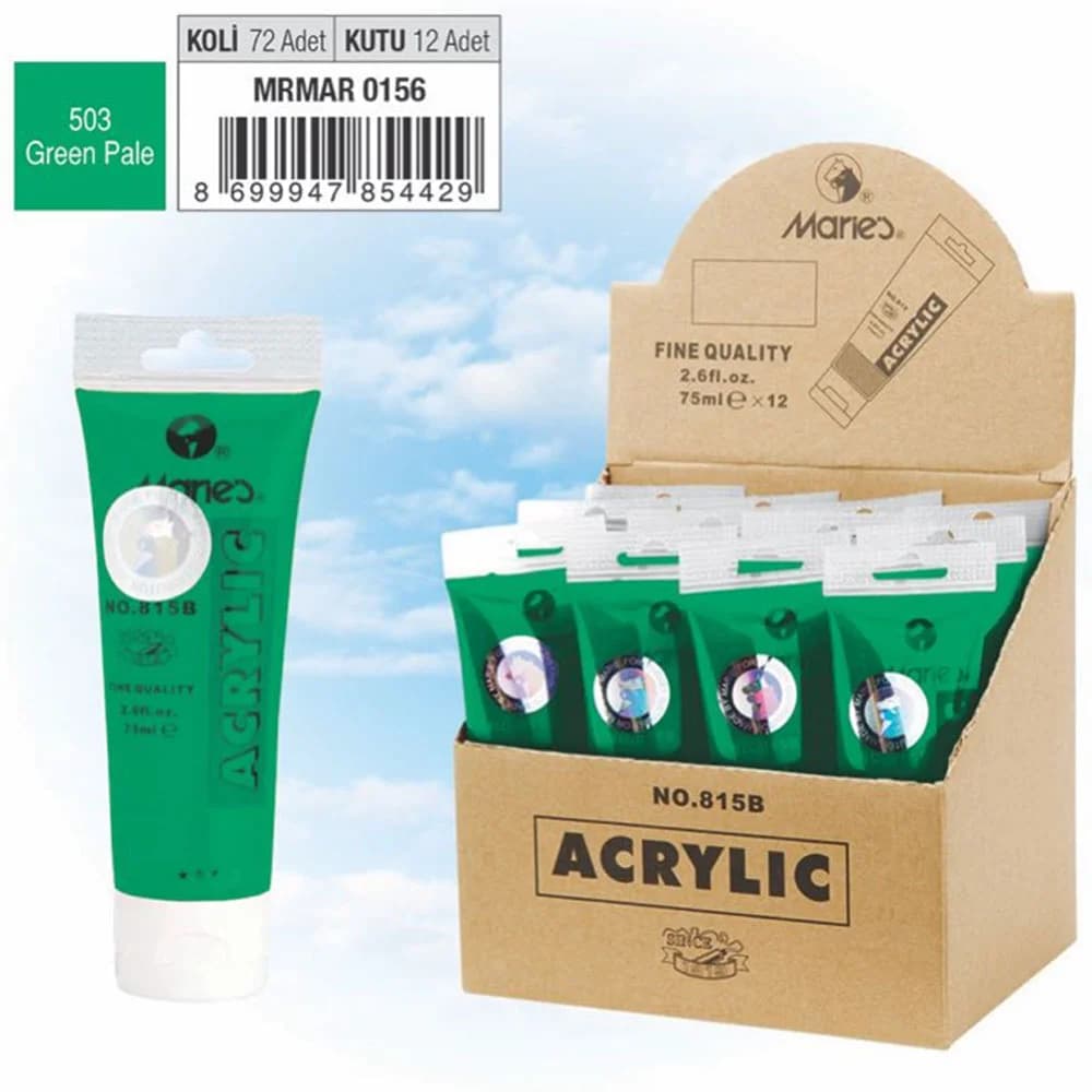 Maries Akrilik Boya 75 ML Yeşil Pale 815-503
