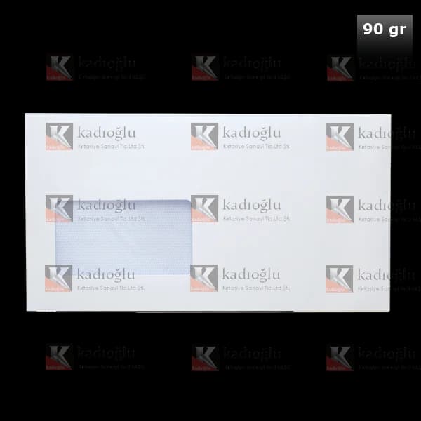 Asil Doğan Diplomat Zarfı Pencereli 105x240 90 GR Silikon AS-1001