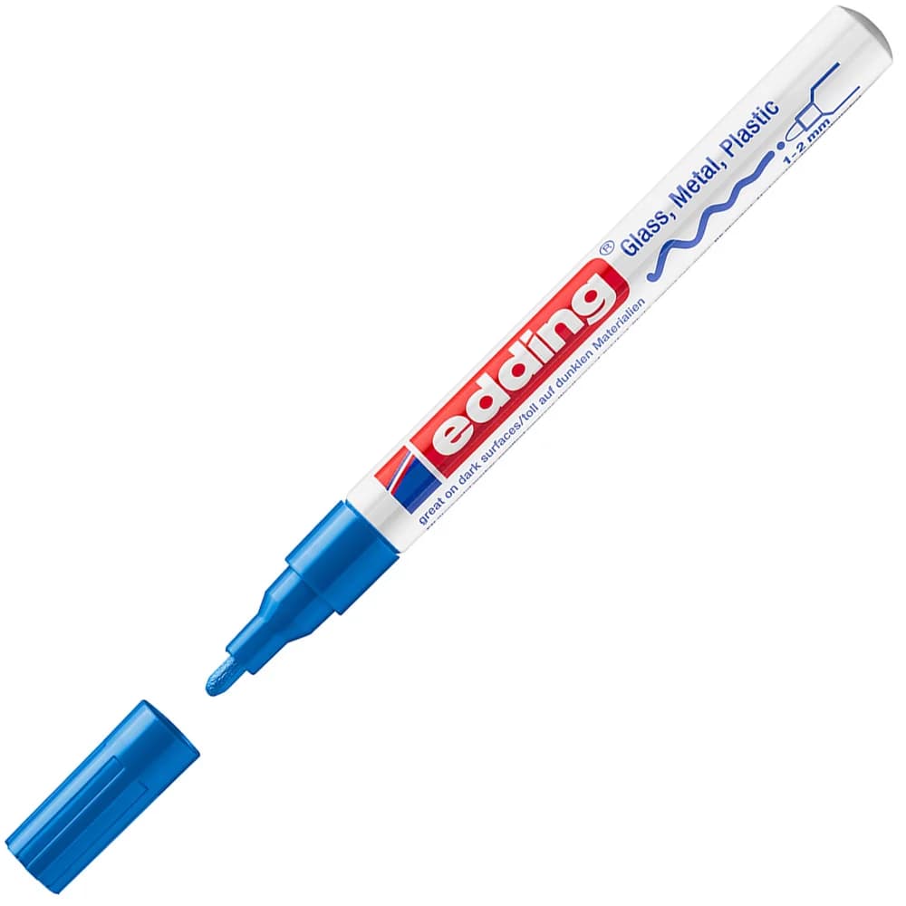 Edding Dekor Boya Yuvarlak Uçlu 1-2 MM Mavi 751CR