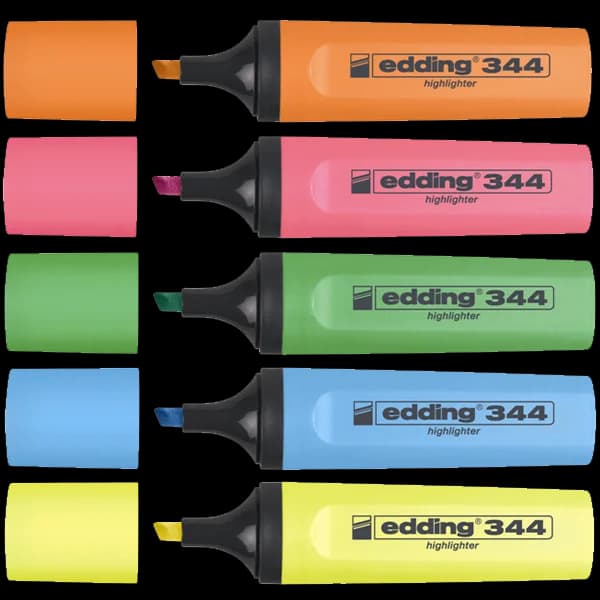 Edding Fosforlu Kalem Karışık Renk 5 Lİ 344