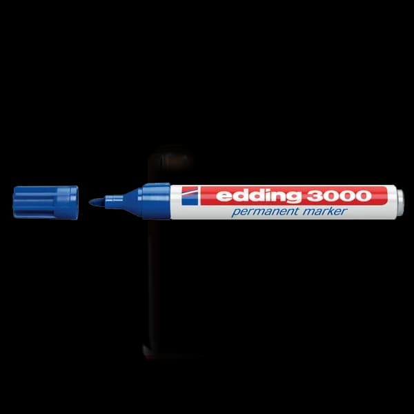 Edding Markör Permanent Yuvarlak Uçlu 1.5-3 MM Mavi 3000