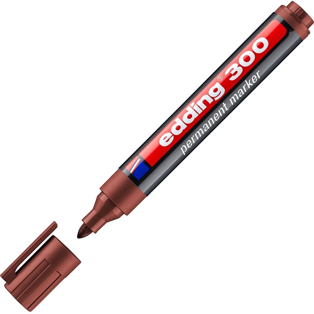 Edding Markör Permanent Yuvarlak Uçlu 1.5-3 MM Kahverengi 300