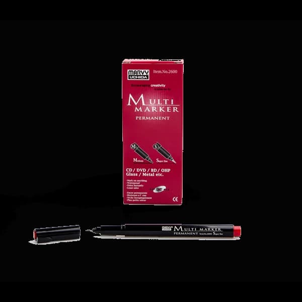 Marvy Asetat Kalemi Permanent S Seri Kırmızı 2600S-2