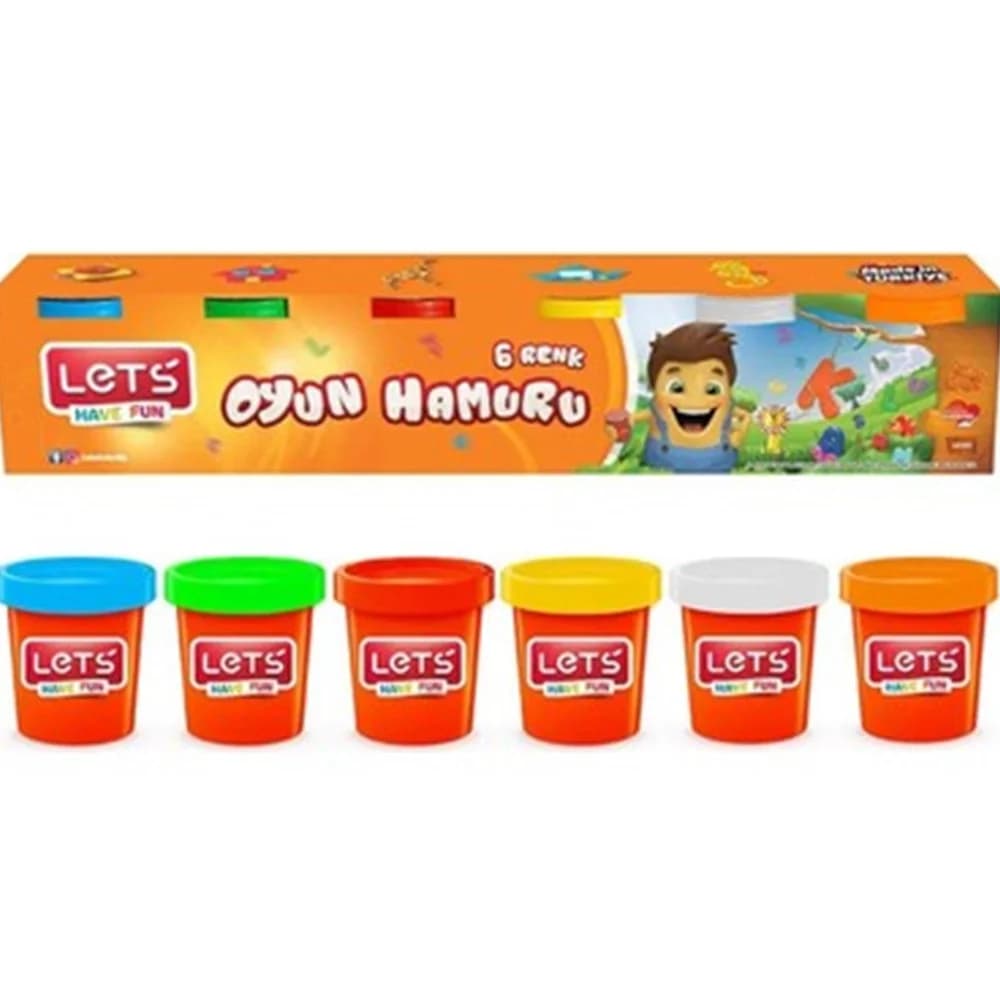 Lets Oyun Hamuru 6 Renk 660 GR L8450