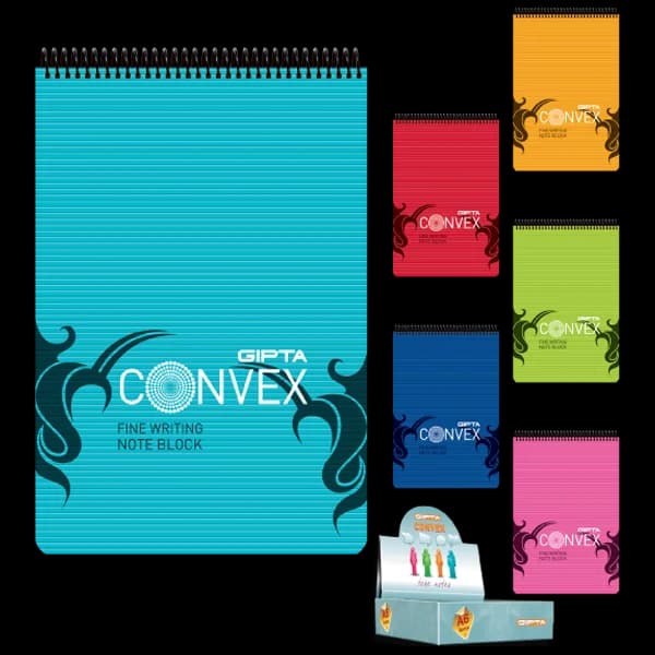 Gıpta Bloknot Convex Spiralli Plastik Kapak Çizgili 100 YP A4 1393