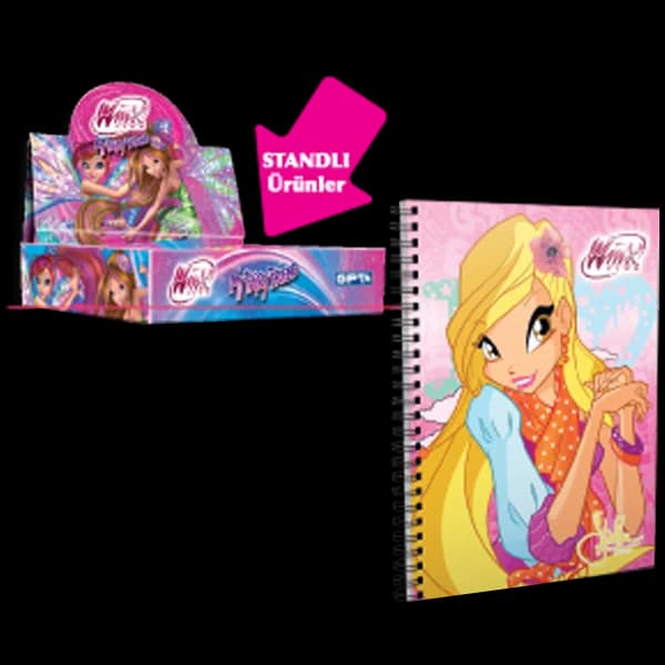 Gıpta Defter Karton Kapak A6 Winx Club ( 36 Lı Stand ) 3120