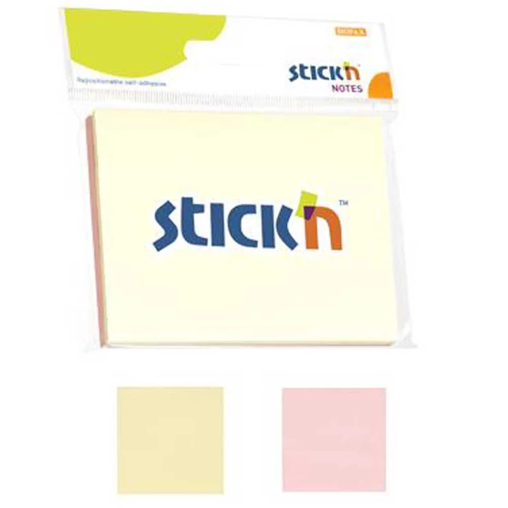 Hopax Stıckn Yapışkanlı Not Kağıdı 100 YP 76x102 2 Pastel Renk 21094