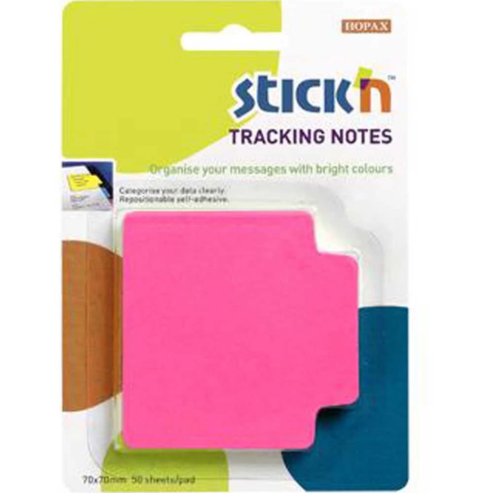 Hopax Stıckn Yapışkanlı Not Kağıdı Trackıng 50 YP 70x70 Fosforlu Pembe 21481