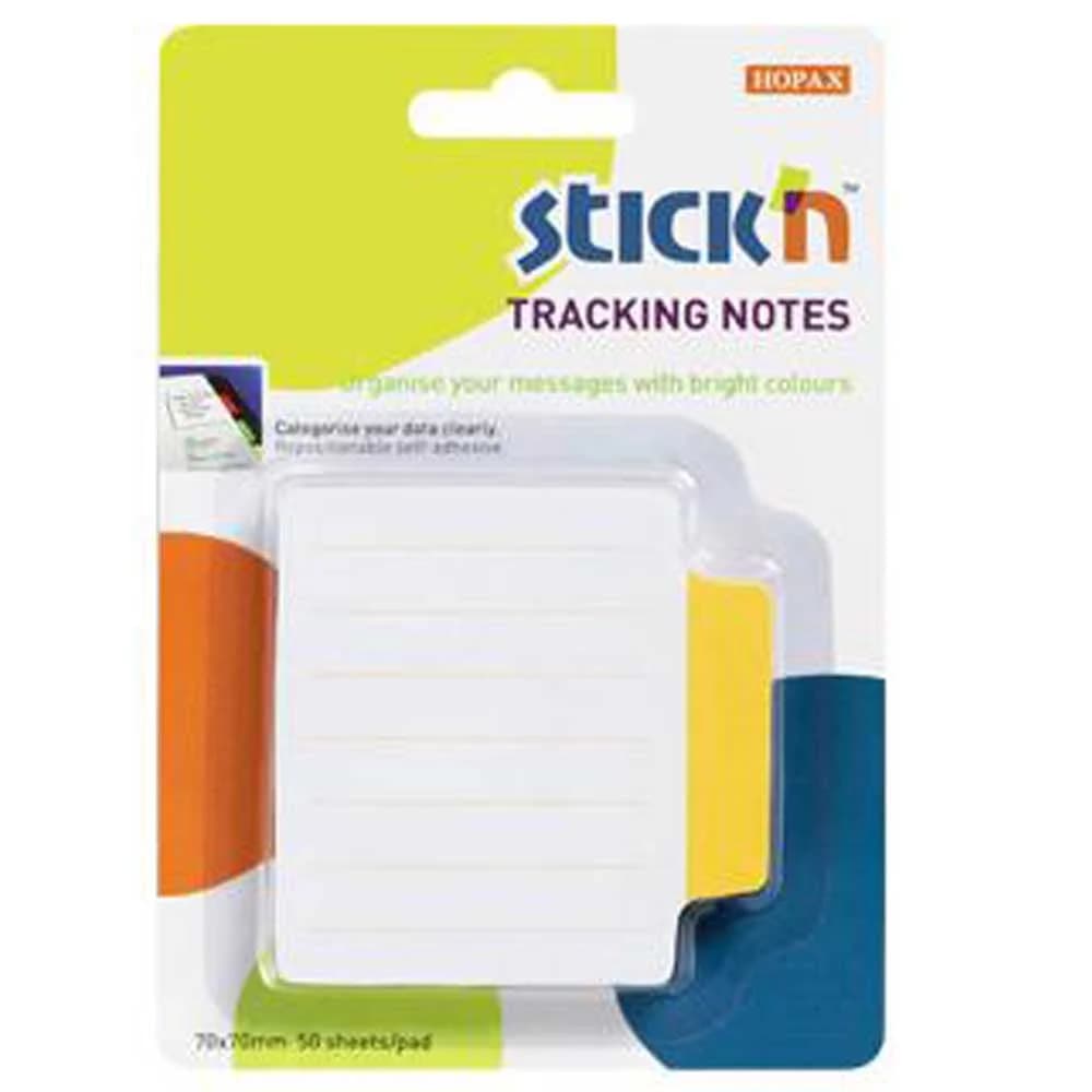 Hopax Stıckn Yapışkanlı Not Kağıdı Çizgili Sep.50 YP 70x70 Beyaz Sarı 21484