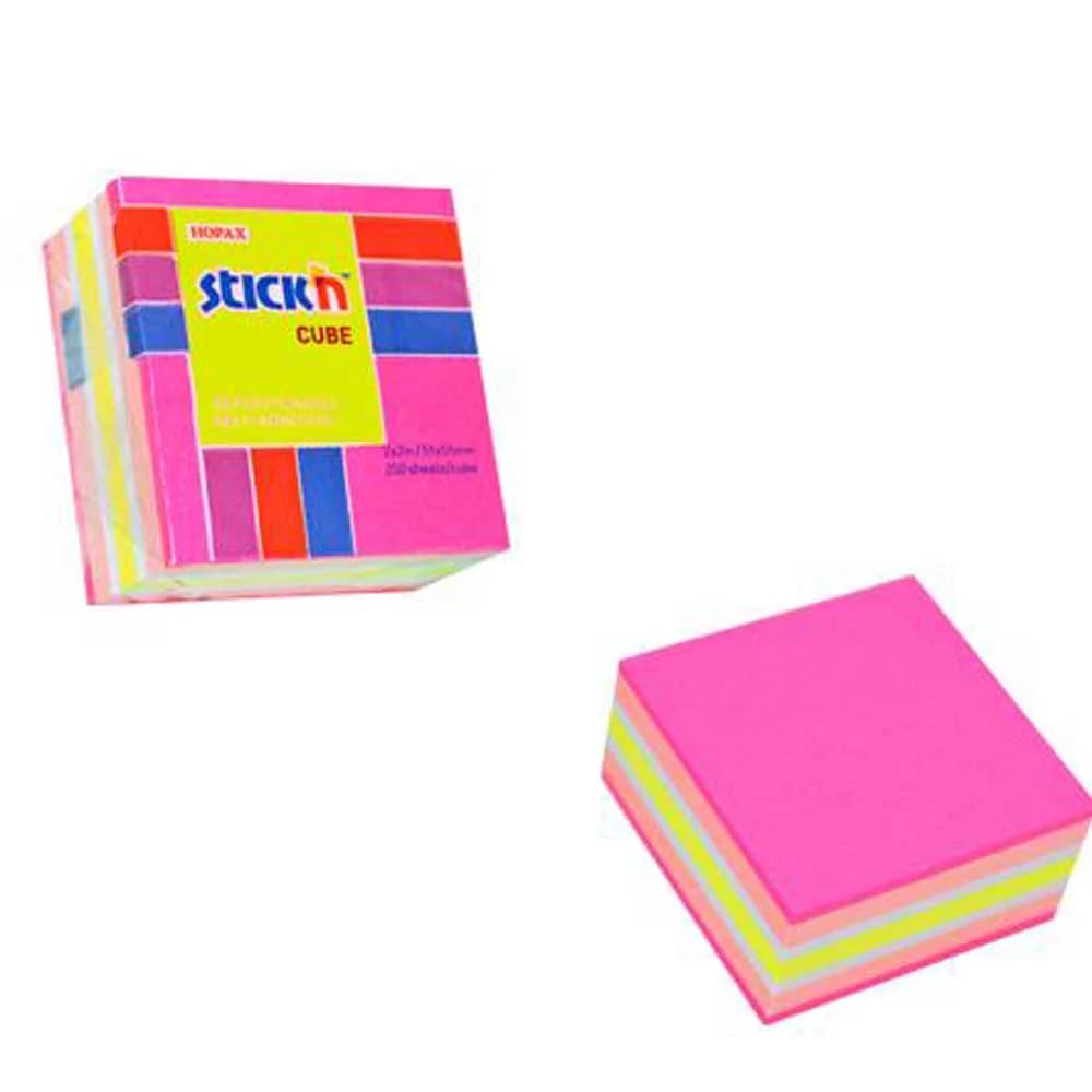 Hopax Stıckn Yapışkanlı Not Kağıdı 400 YP 76x76 4 NP Mıx Renk 21536