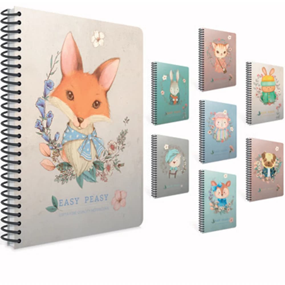 Gıpta Easy Notes Spiralli karton Kapak Defter A4 80 YP Kareli