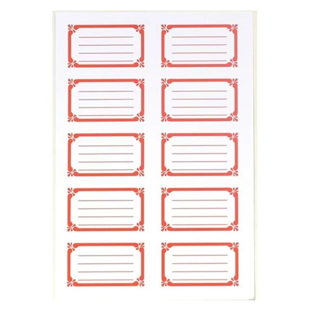 Gıpta Okul Etiketi Frame Kırmızı 3 YP