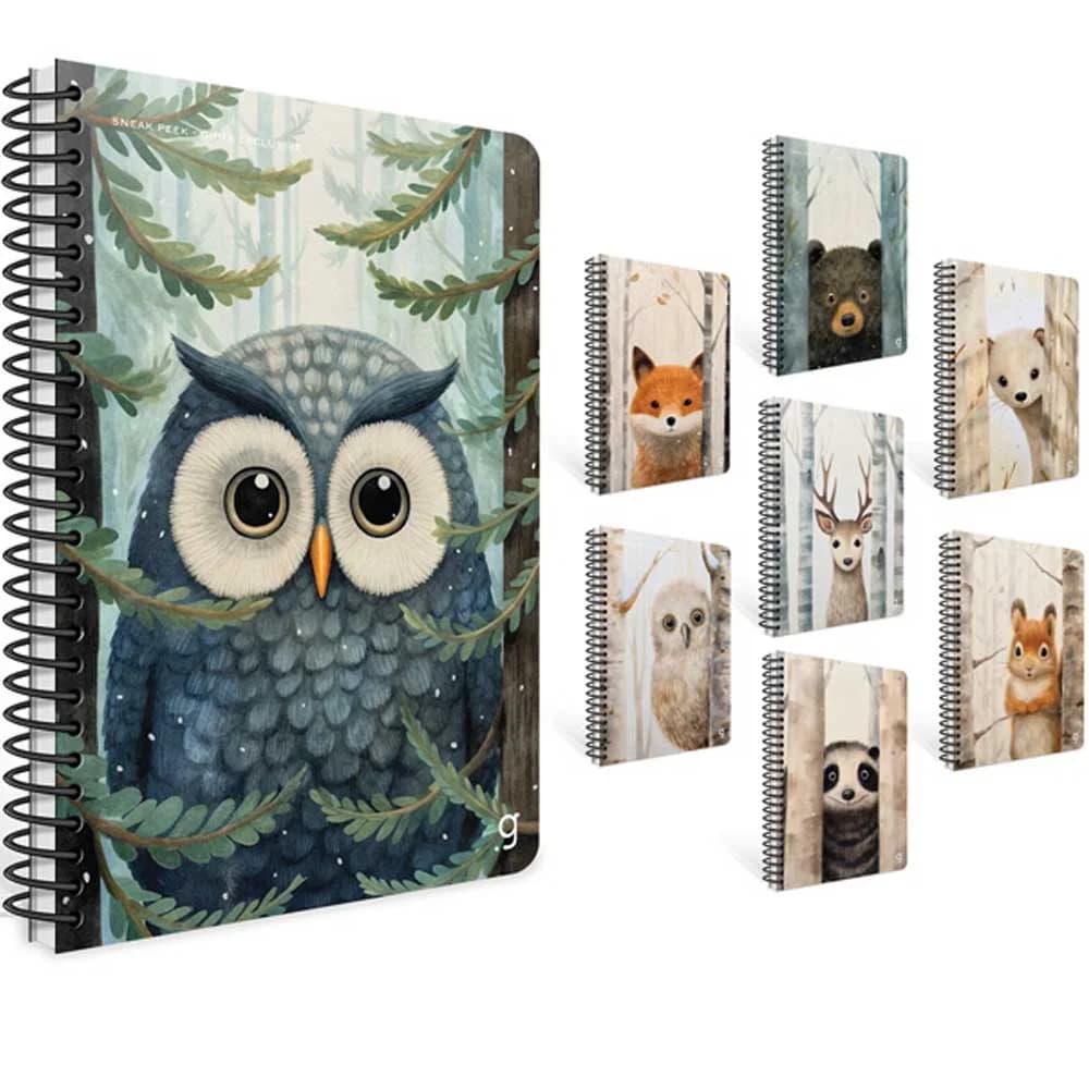 Gıpta Sneak Peek Spiralli Karton Kapak Defter A4 80 YP Çizgili