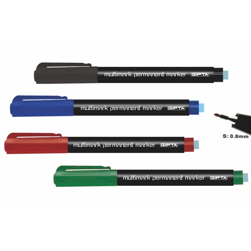 Gıpta Asetat Kalemi Permanent Marker S Seri Siyah F1540