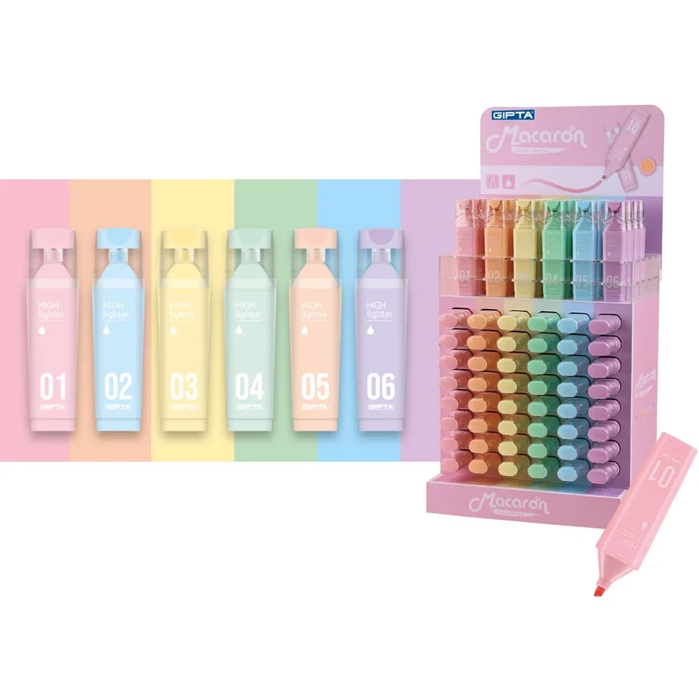 Gıpta Fosforlu Kalem Macaron 01 Pastel Pembe F1559