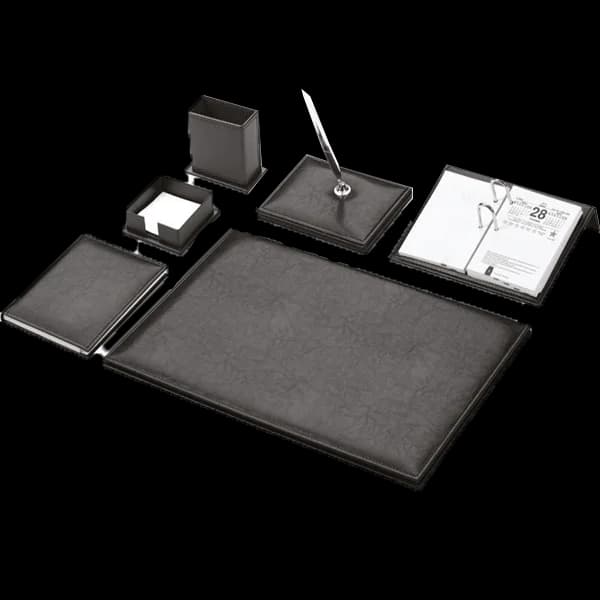 Gülpaş Sümen Takımı 7 Parça Napa Suni Deri Sade Tek Kalemli Siyah 910