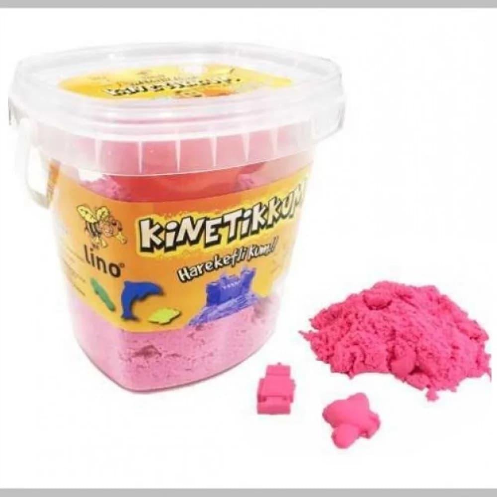 Lino Kinetik Kum Kovalı 500 GR 3 LÜ Kalıp Pembe LN-500P