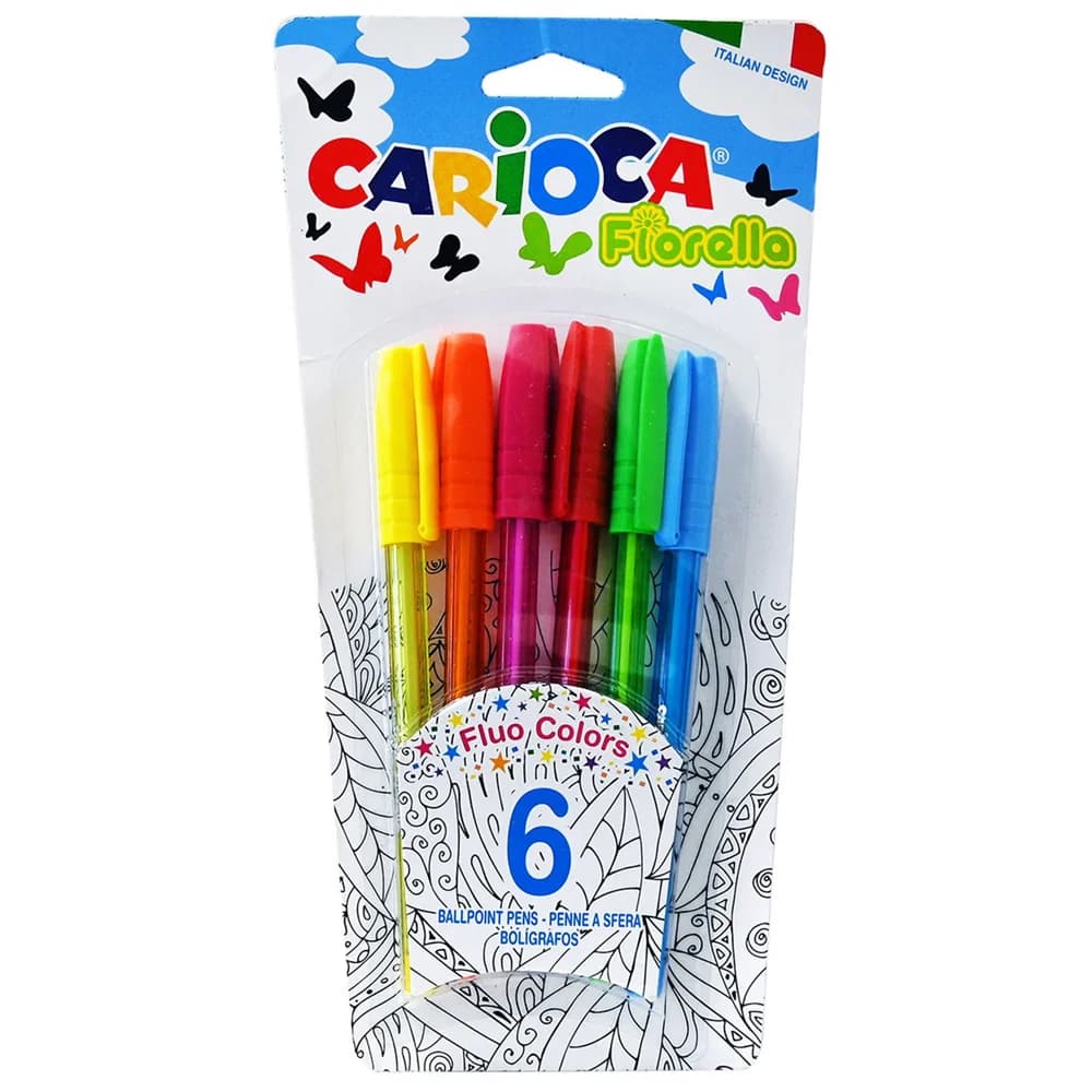 Carioca Tükenmez Kalem Fıorella 6 Lı 42774