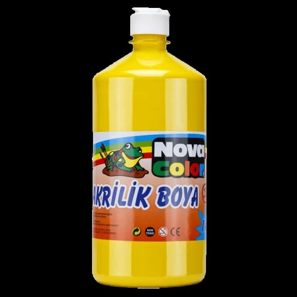 Nova Color Akrilik Boya 1 KG Sarı NC-221