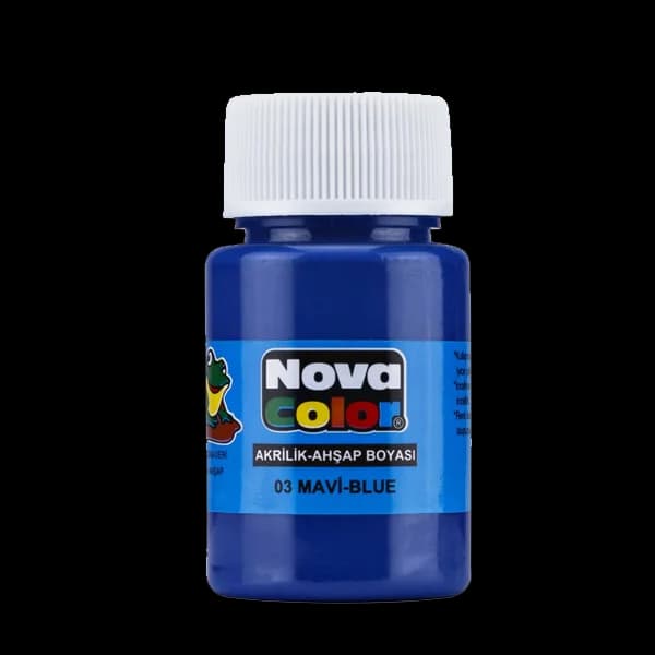 Nova Color Akrilik Boya Şişe 30 CC Mavi NC-171