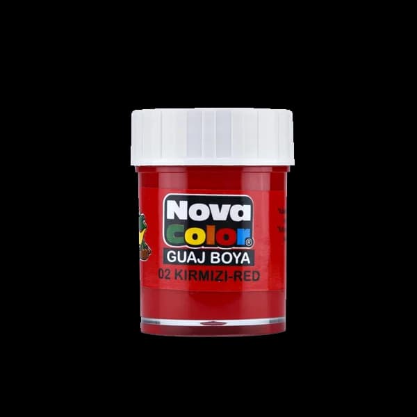 Nova Color Guaj Boya Şişe 12 Lİ Kırmızı NC-104