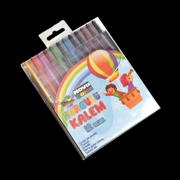 Nova Color Mum Pastel Boya Silinebilir Yuvarlak 12 Renk NC-2122