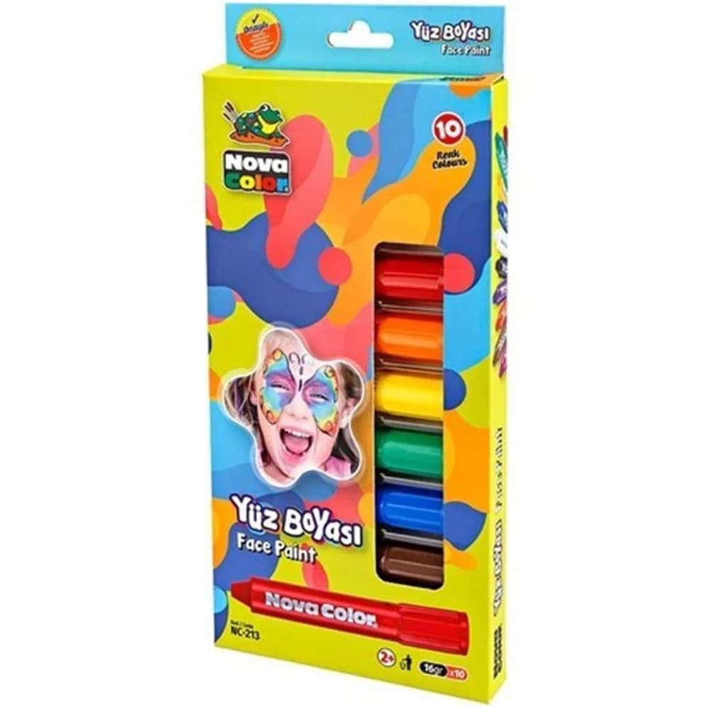 Nova Color Yüz Boyası 10 Lu Set NC-213
