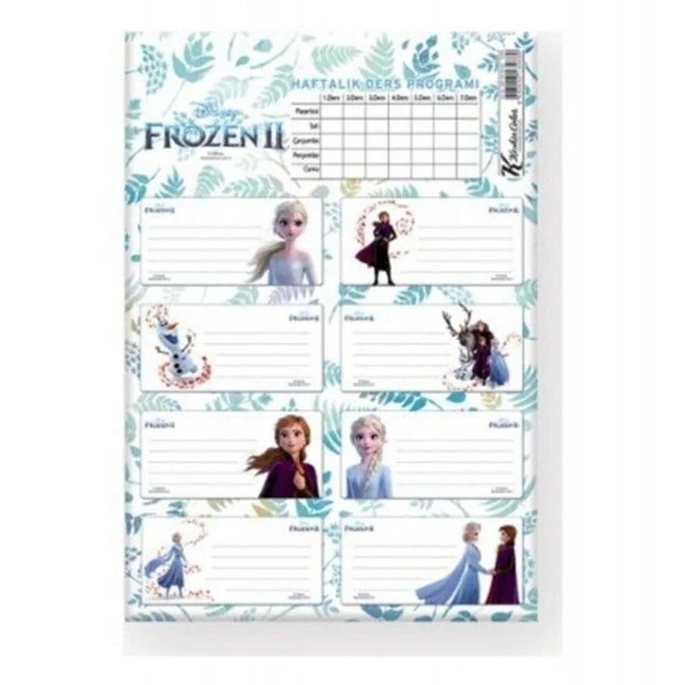 Keskin Color Okul Etiketi Ders Programlı Frozen Iı 3 LÜ 220130-92