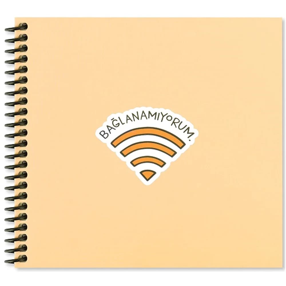 Keskin Color Sticker Defter Hisli Şeyler 16x15 50 YP Çizgili Stickerli Defter Bağlanamıyorum