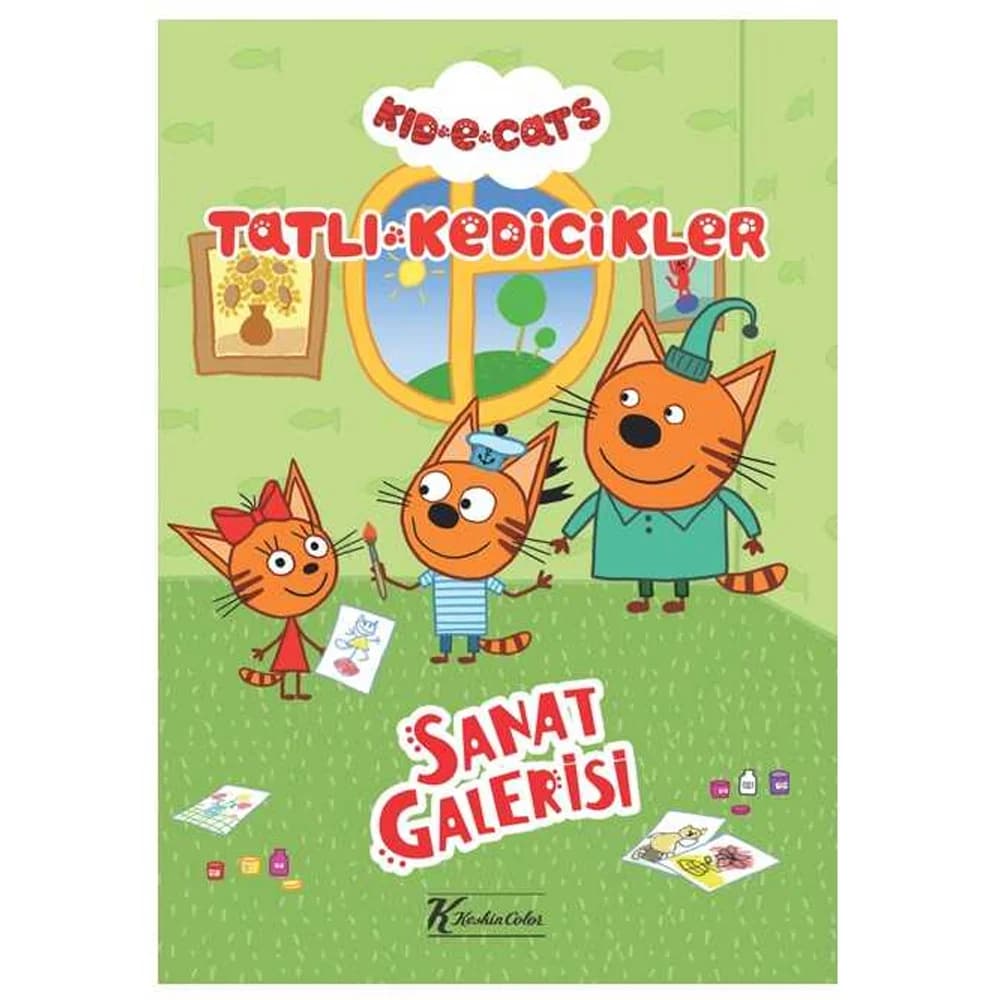 Tatlı Kedicikler Hikaye Kitabı Sanat Galerisi 20x28 4 YP