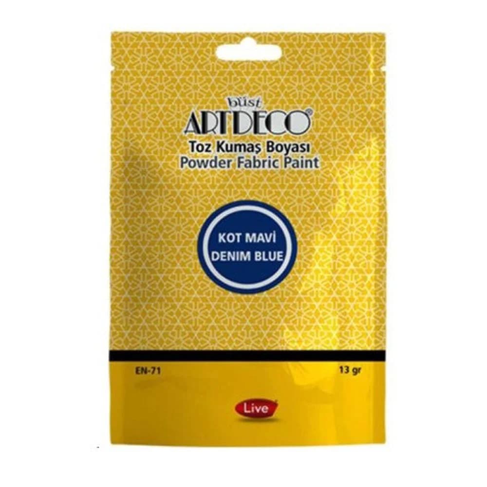 Artdeco Toz Kumaş Boyası 13 GR Kot Mavi 1109