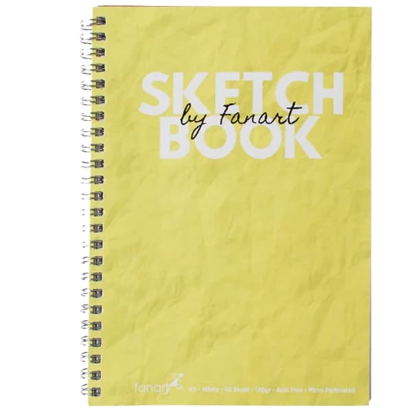 Fanart Academy Sketch Book 120 GR Spiralli 50 YP A5 Sarı 8674