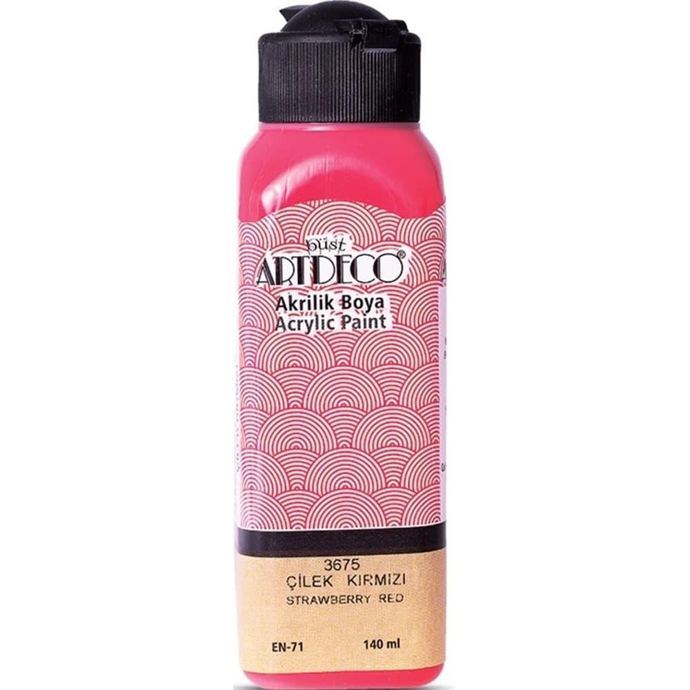 Artdeco Akrilik Boya 140 ML Çilek Kırmızı 070R-3675