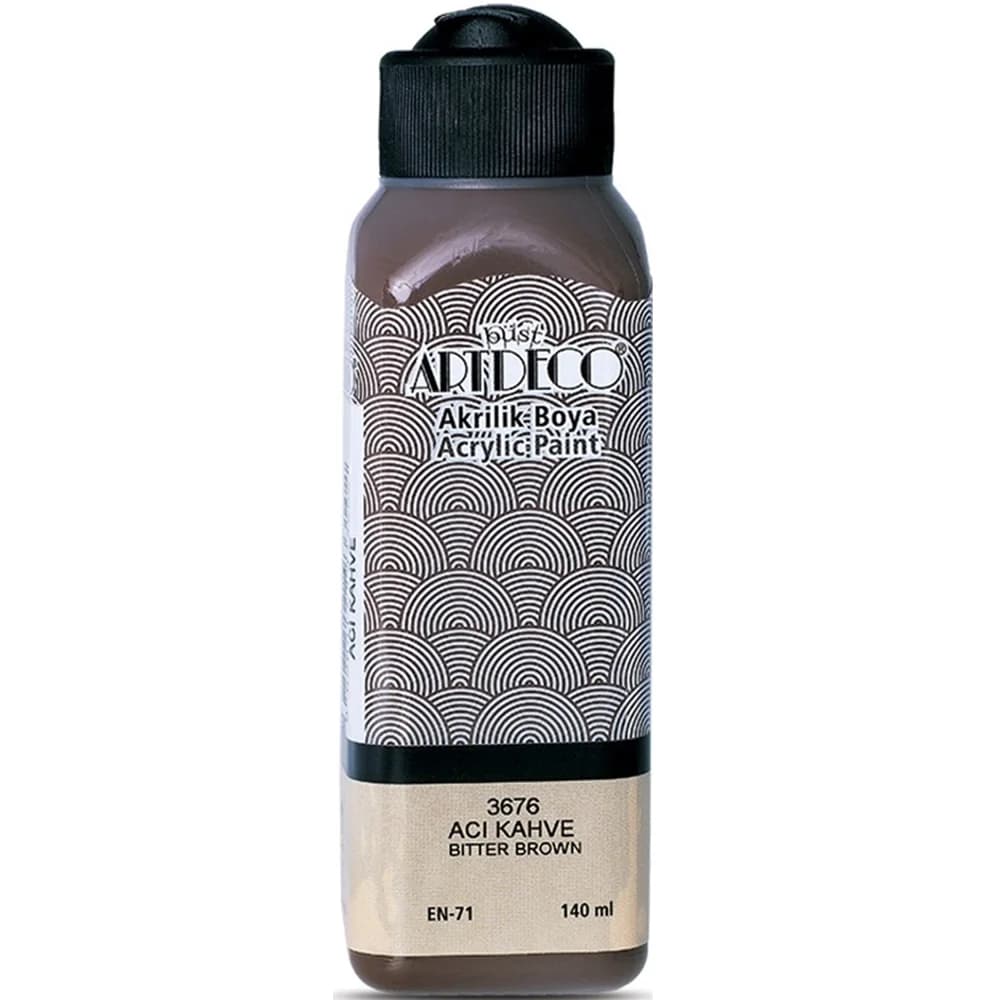 Artdeco Akrilik Boya 140 ML Acı Kahverengi 070R-3676